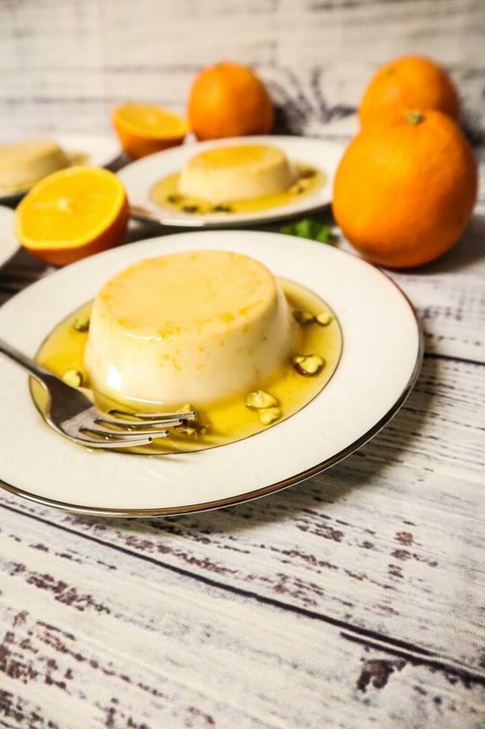 orangen flan rezept mit sojamilch vegane nachtisch inspiration und ideen rezepte ohne backen desserts