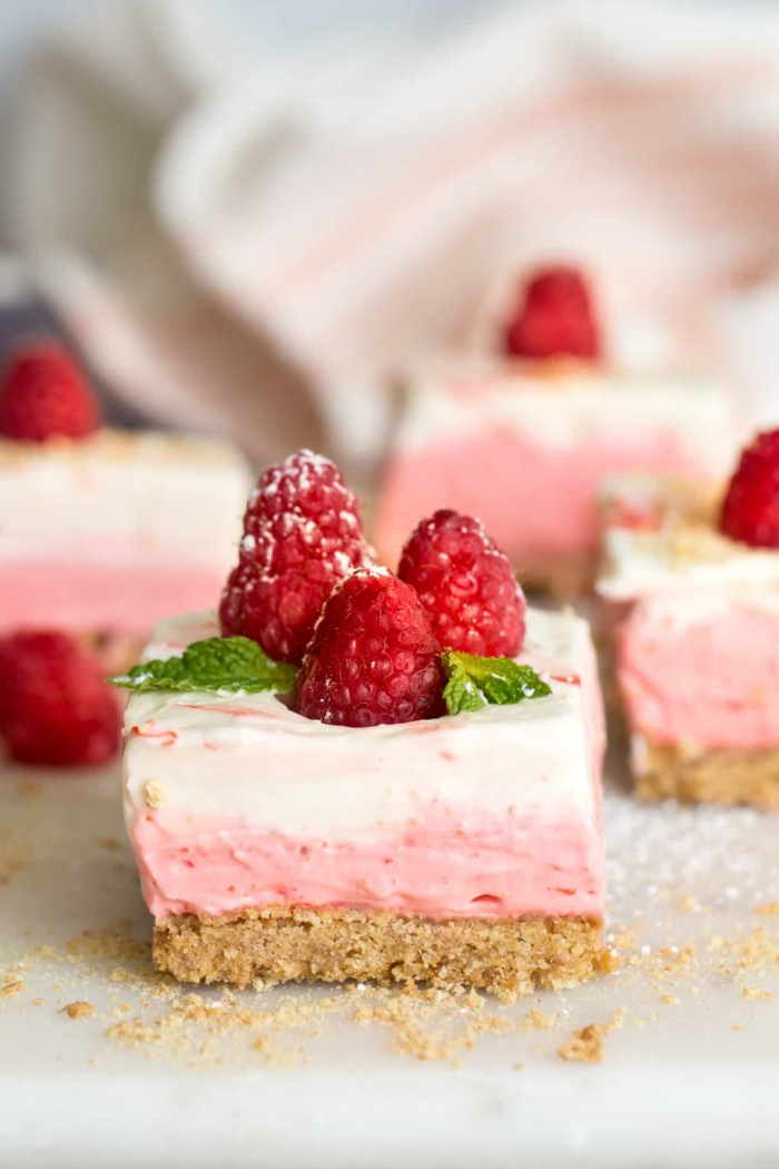 pinker american cheesecake rezept mit himbeeren nachtisch rezepte und inspiratio leichte zubereitung desserts