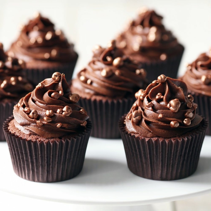 schoko buttercreme cupcakes aus schokolade selber backen cupcake kindergeburtstag rezept leckere desserts