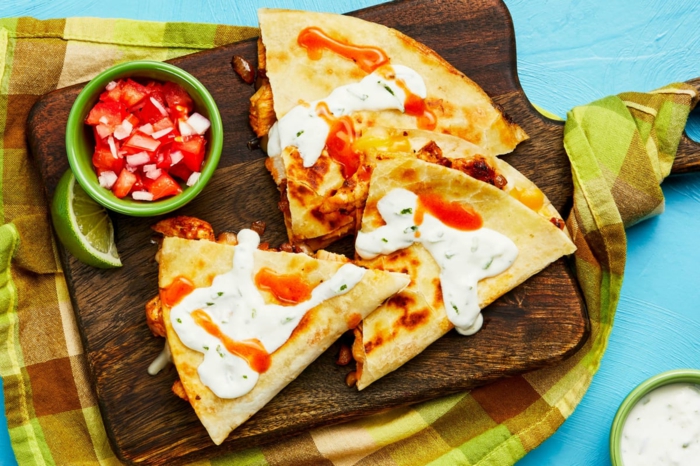 chicken quesadillas fülling mittagessen leckere ideen und inspiration mexikanische gerichte zubereiten