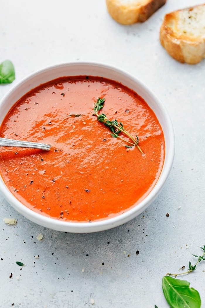 frische tomatensuppe abendessen ideen eifnach und schnell vegetarische gerichte