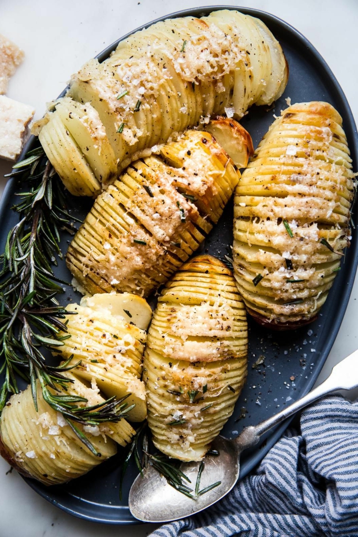 hasselback kartoffeln selber machen schnelles rezept fächerkartoffeln zum mittagessen