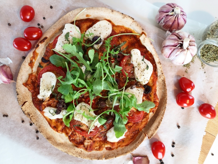 hausgemachte pizza mini mozzarella rezept vegane gerichte selber machen inspiration