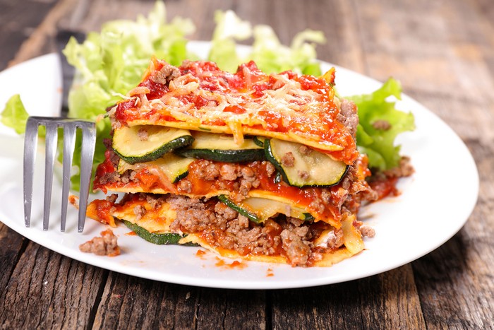 lasagne with beef and zucchini