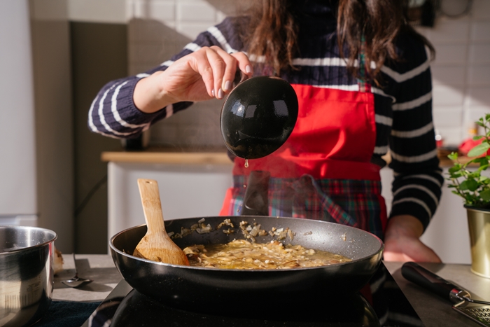 pilz risotto rezept archzine studio leckeres mittagessen mit reis vegetarisch kochen