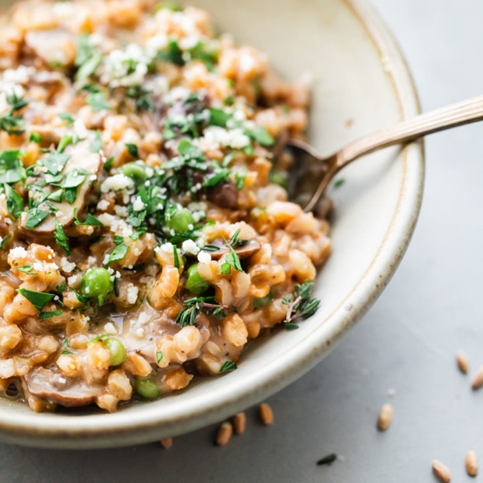 risotto ohne wein vegetarisch kochen rezepte mit reis und gemüse kräutern gesund
