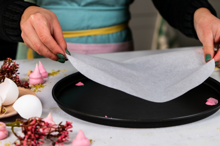 11 backblech mit backpapier auslegen baiser rezept mit puderzucker schritt für schritt meringue selber machen