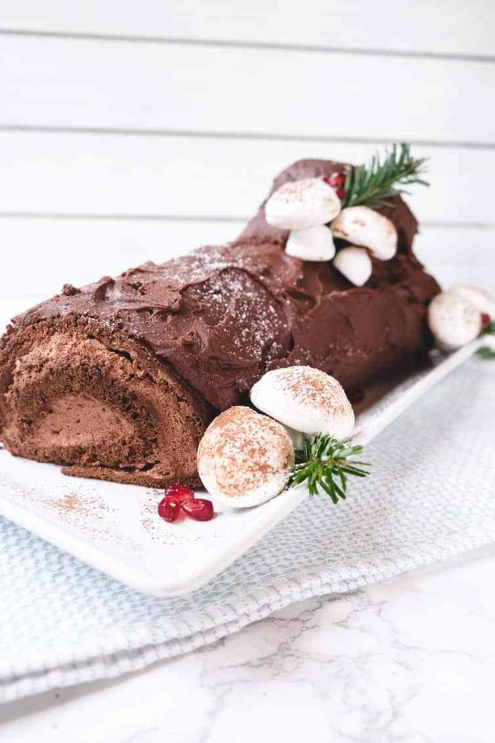 desserts weihnachten selber machen bouche de noel zubereiten leichtes und gesundes rezept