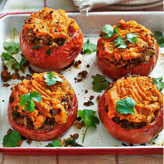 gefüllte tomaten im backofen abednessen ideen eifnach und schnell gerichte ohne fleisch