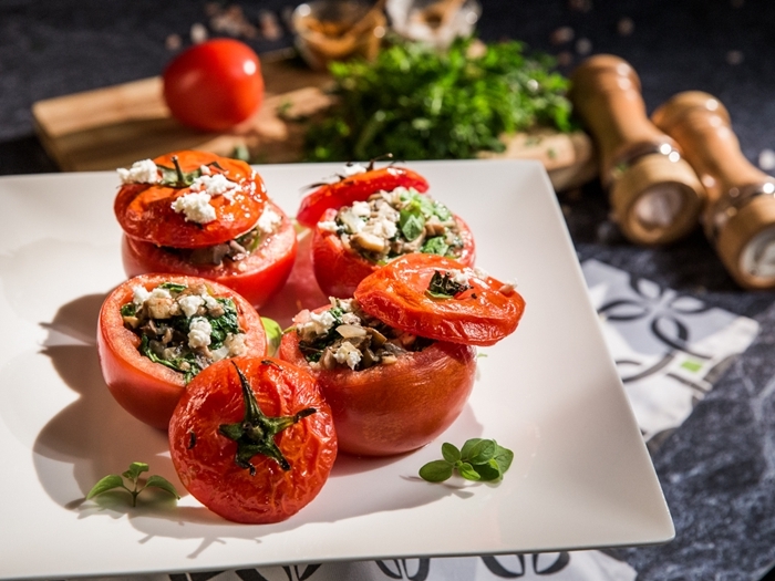 gefüllte tomaten im backofen schnelle rezepte für jeden tag abendessen ideen