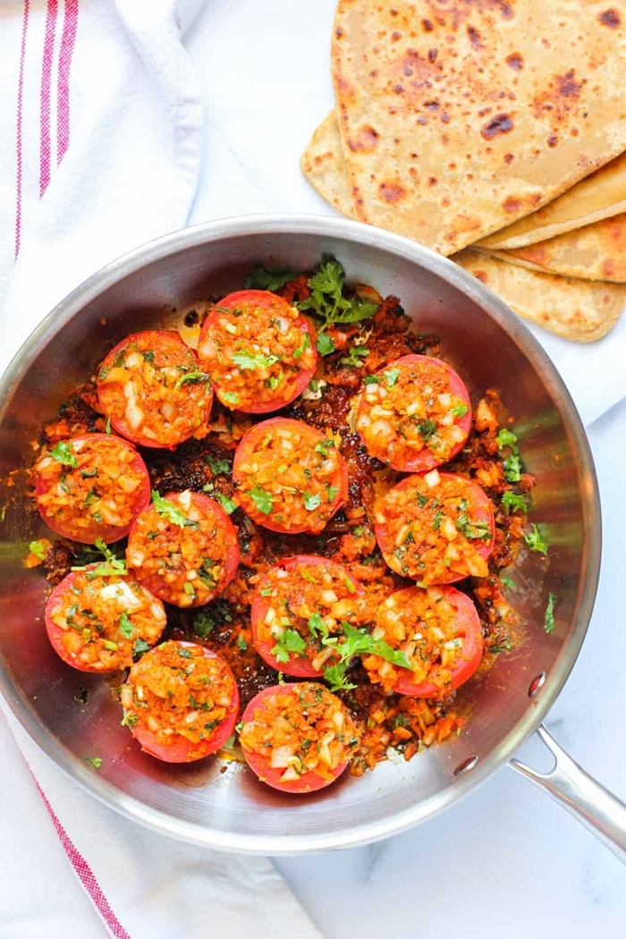 gefüllte tomaten im backofen vegetarische rezepte leckere backrezepte