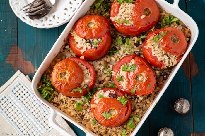 gefüllte tomaten mit reis leckere backrezepte schnelles abendessen gemüse