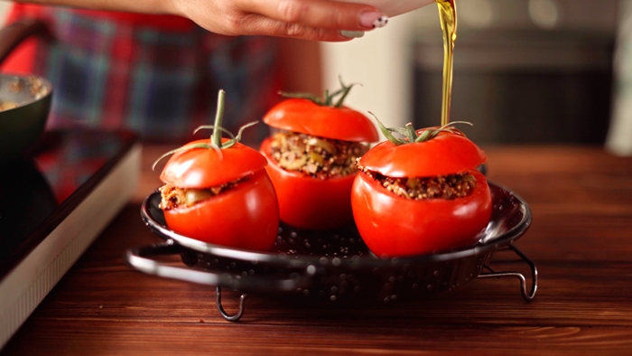 gefüllte tomaten vegetarisch mittagessen ideen einfach und schnell leckere gerichte ohne fleisch