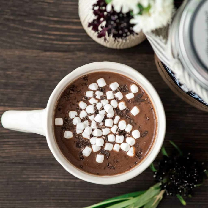 heiße kakao selber machen mit marshmallows warme getränke zu weihnachten selber machen