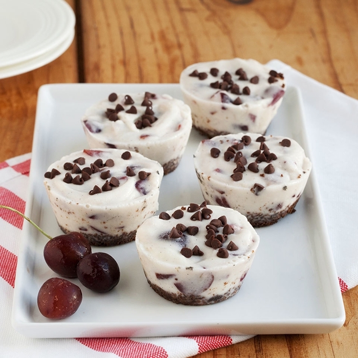 joghurt rezepte nachtisch ideen frozen cupcakes mit schokolade einfaches dessert