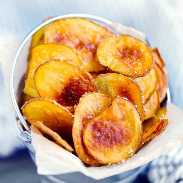 kartoffelchips selber machen ideen für snacks für geburtstag gesunde fingerfood ideen