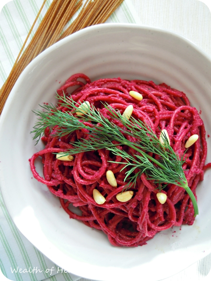 pesto rezept rote bete spaghetti mit kernen halloween abendessen ideen und inspiration leichte rezepte