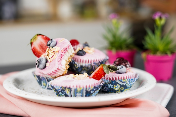 skyr rezepte summerdessert ideen gesunder nachtisch für den sommer gefrorene cupcakes