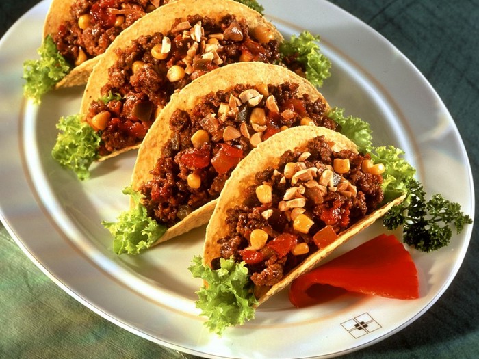 tacos rezept tacos vegetarsich maxikanische tacos füllung hackfleisch frischer salat
