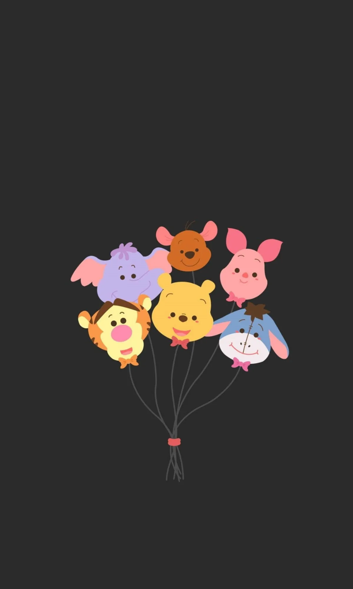 disney wallpaper iphone pu der bär und seine freunde ballons