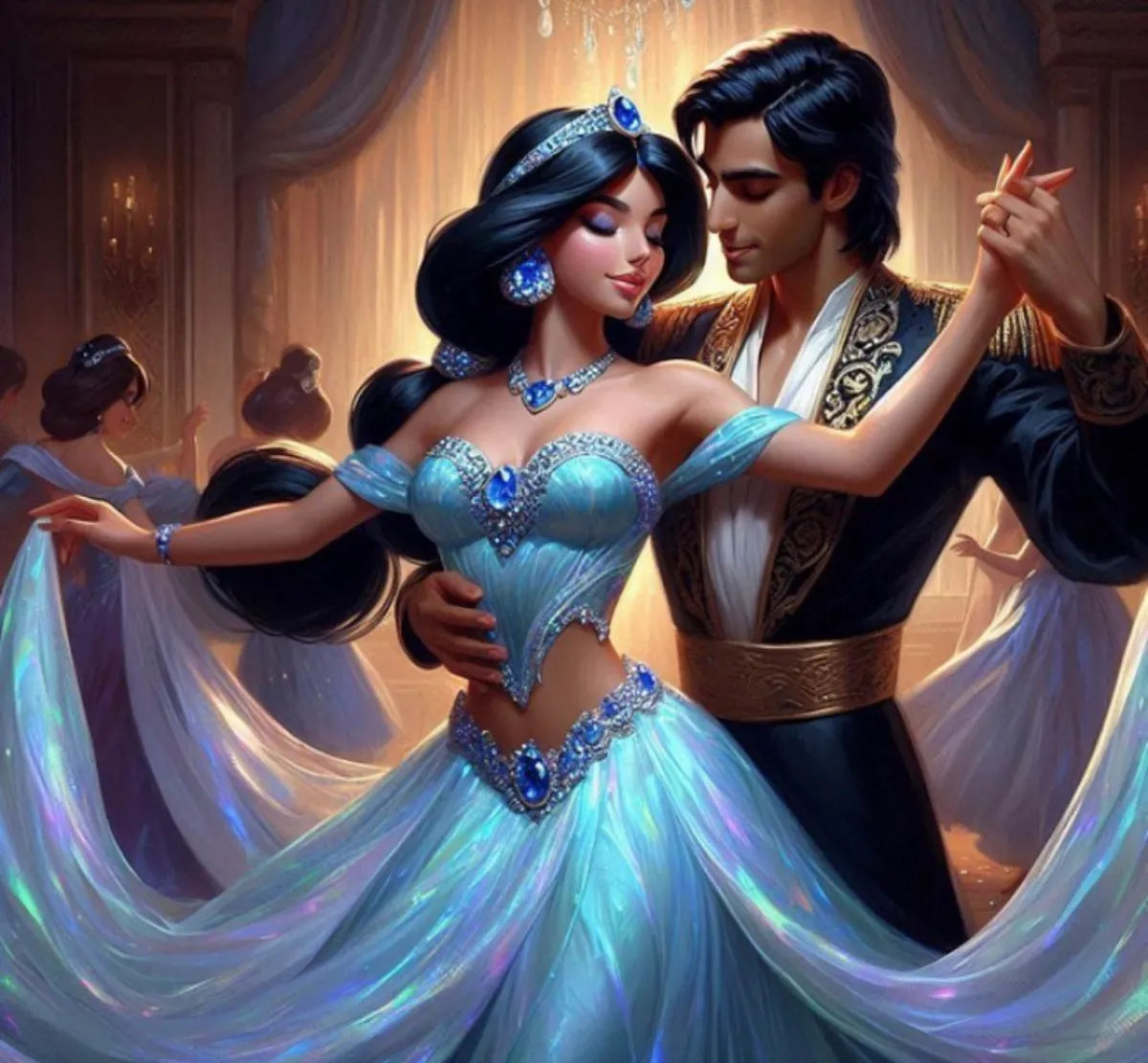 disney wallpaper jasmine und aladdin tanz