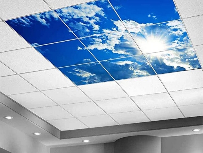 led panel deckenleuchte led panel ledpanelgrosshandel paneil einbauen rasterdecke led panel himmel strahlende sonne print