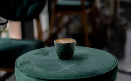 runder hocker polsterhocker rund malaichit grüne polsterung kaffee tasse habitat design metal beine cafe