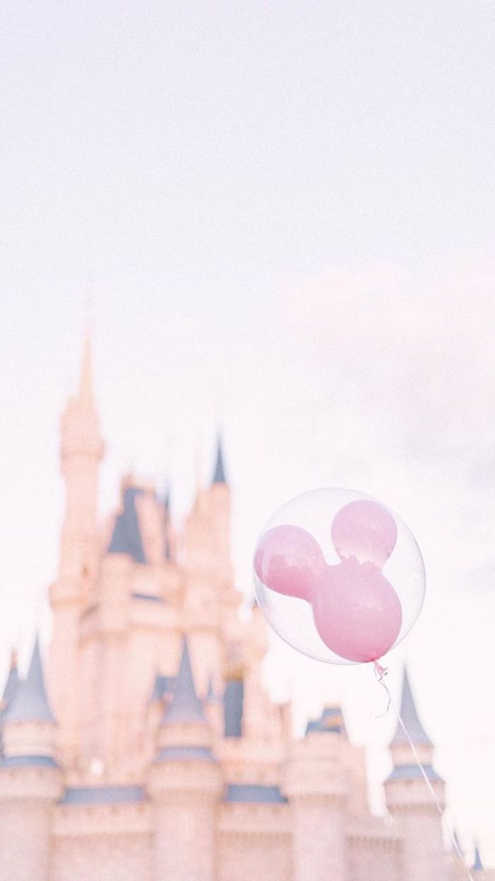 schloss disney land hintergrundbilder mickey mouse pinker ballon in einem anderen ballon süße bilder hintergrund für handy und pc