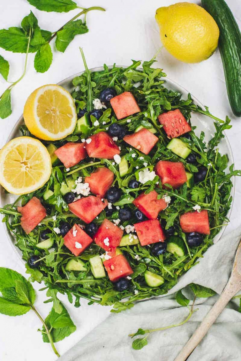 Wassermelone Feta Salat – Erfrischung für heiße Tage