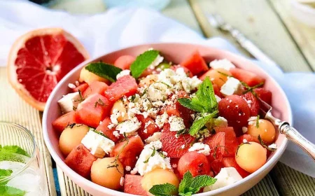 watermelon feta salad image