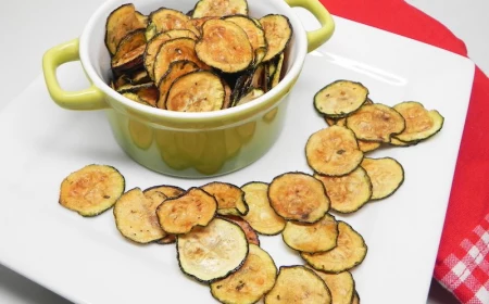 kleiner topf mit chips frittierte zucchini selber machen