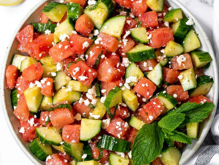 watermelon feta salad | aheadofthyme.com