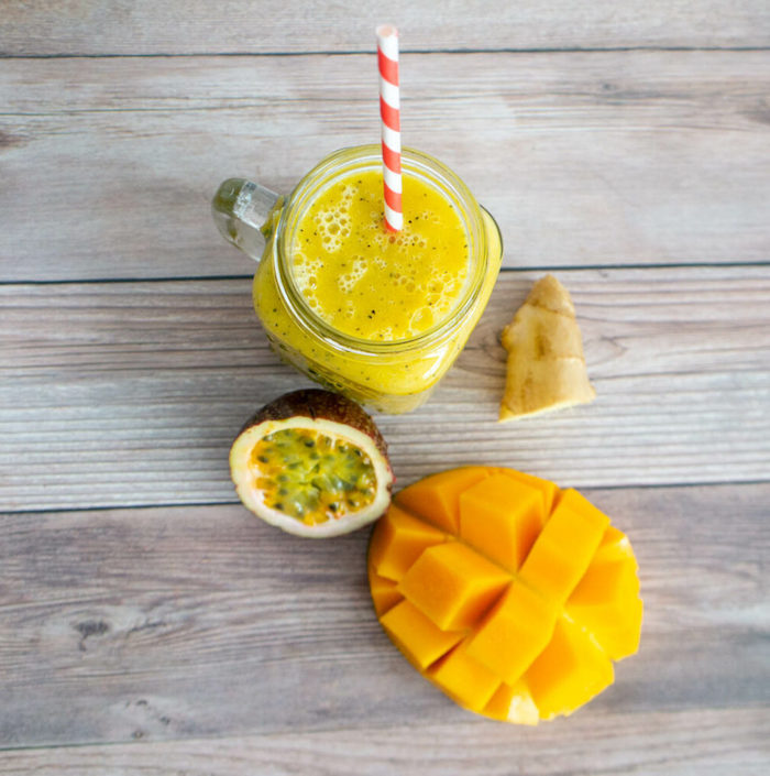 mango and passion fruit juice