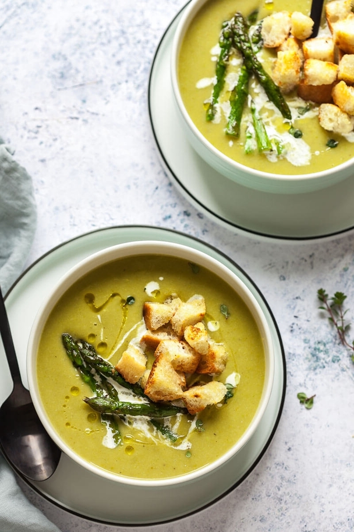 rezept spargelcremesuppe einfache suppe aus spargeln schritt für schritt zuberietung gesund essen