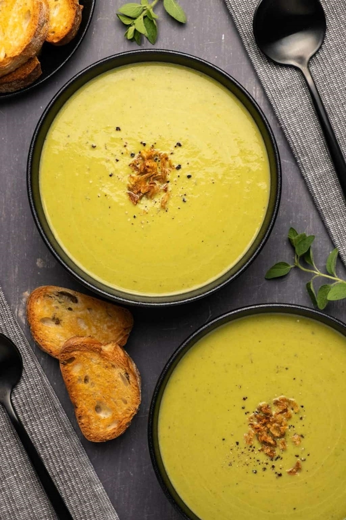 rezept spargelcremesuppe gesunde schnelle suppe aus spargeln und käse leckere gerichte für jeden tag