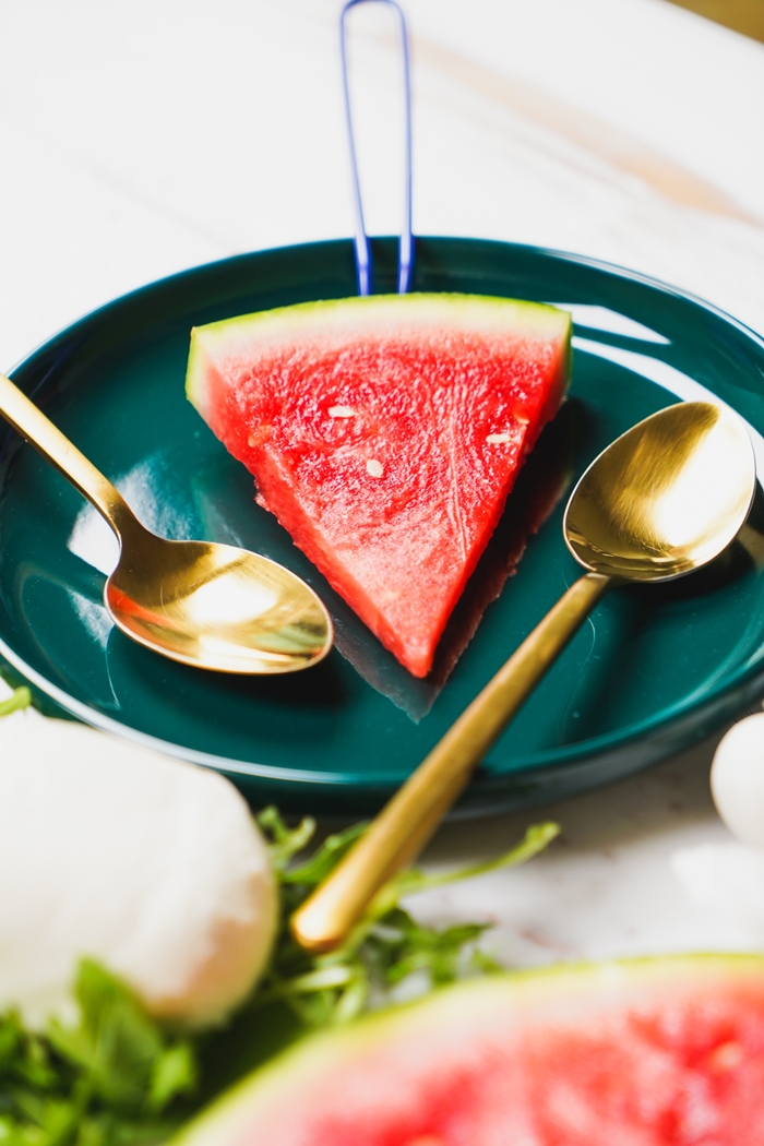 salat mit melone stück wassermelone goldene löffel einfache sommersalate ideen melonensalat