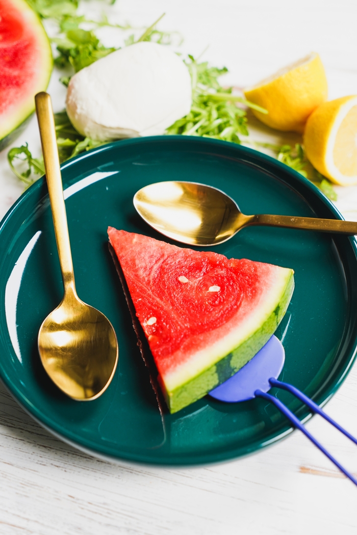 wassermelonensalat einfache sommerrezepte stück wassermelone salat rezept obstsalat