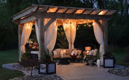 außeneinrichtung pergola moderne gartengestaltung inspo