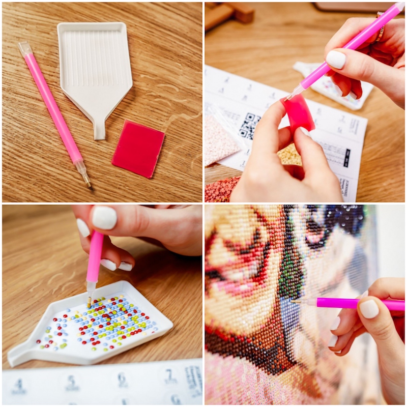 diy anleitung diamond malerei schritt für schritt collage