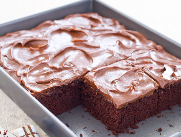 schokoladenkuchen mit glasur schneller blechkuchen selber machen