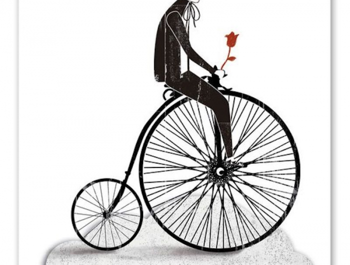 einfache zeichnungen zum nachzeichnen das erste fahrrad vintage illustriert in rot weiß schwarz