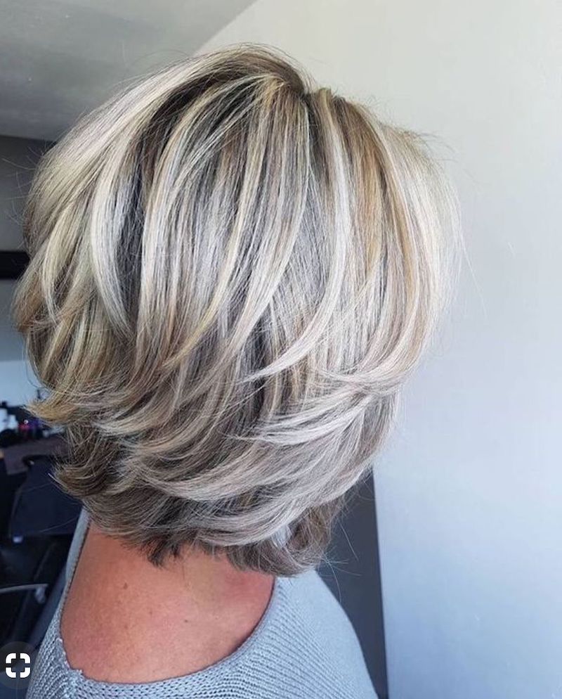 frauen ab 60 jahren dicke blonde haare mit volumen bob