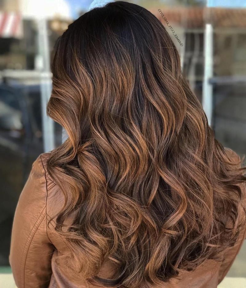 Haare helle highlights dunkle Balayage Dunkle
