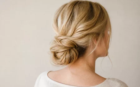 Dutt Frisuren 2026, lockerer tief sitzender Chignon im Nacken