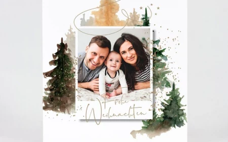 familienfoto weihnachtskarten selber gestalten kreative ideen