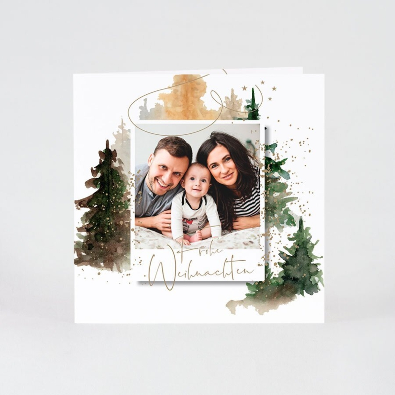 familienfoto weihnachtskarten selber gestalten kreative ideen