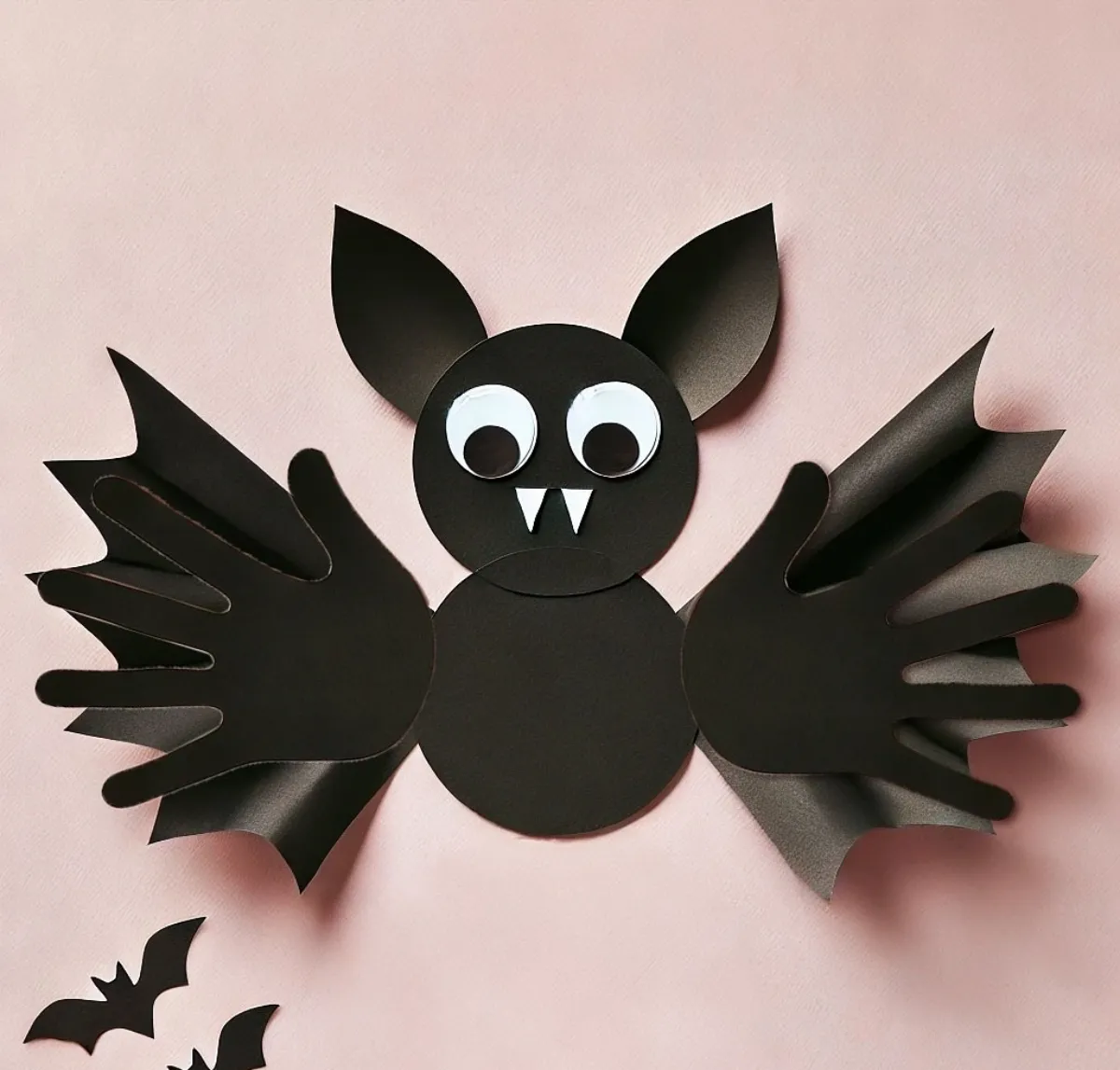 fledermaus basteln für halloween aus papier