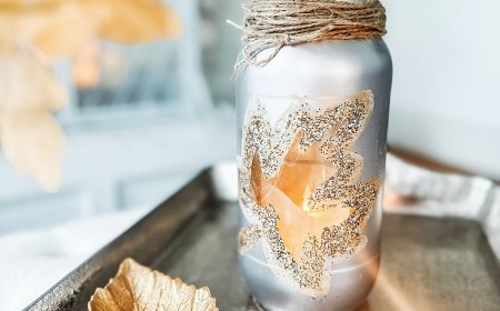 windlichter basteln schritt fuer schritt anleitungen glas dekoriert mit silberner farbe diy ideen twinbirdies