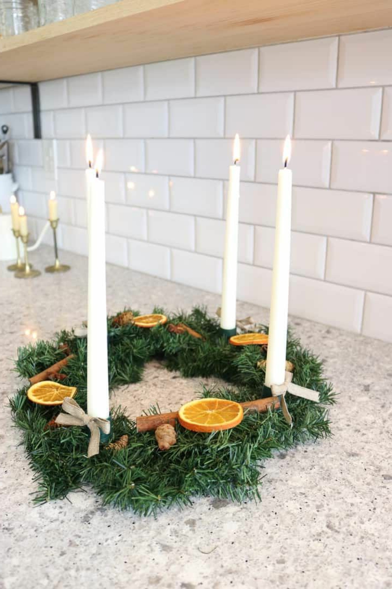 5 minimalistische dekoration weihnachten ausgefallen adventskranz 2020 diy