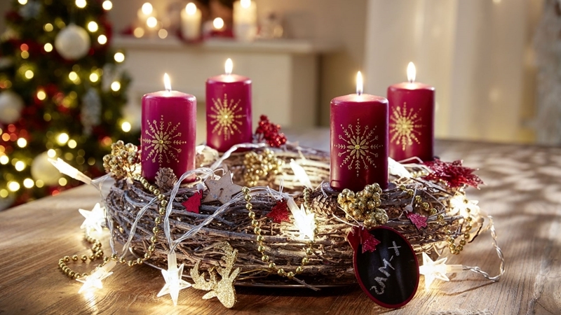 adventskranz selber machen ideen wohnung zu weihnachten dekorieren tisch